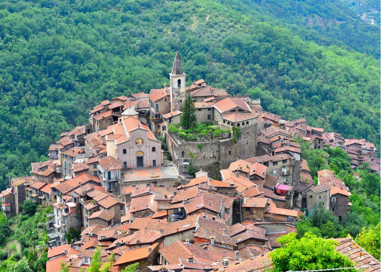 Apricale medieval town in Liguria