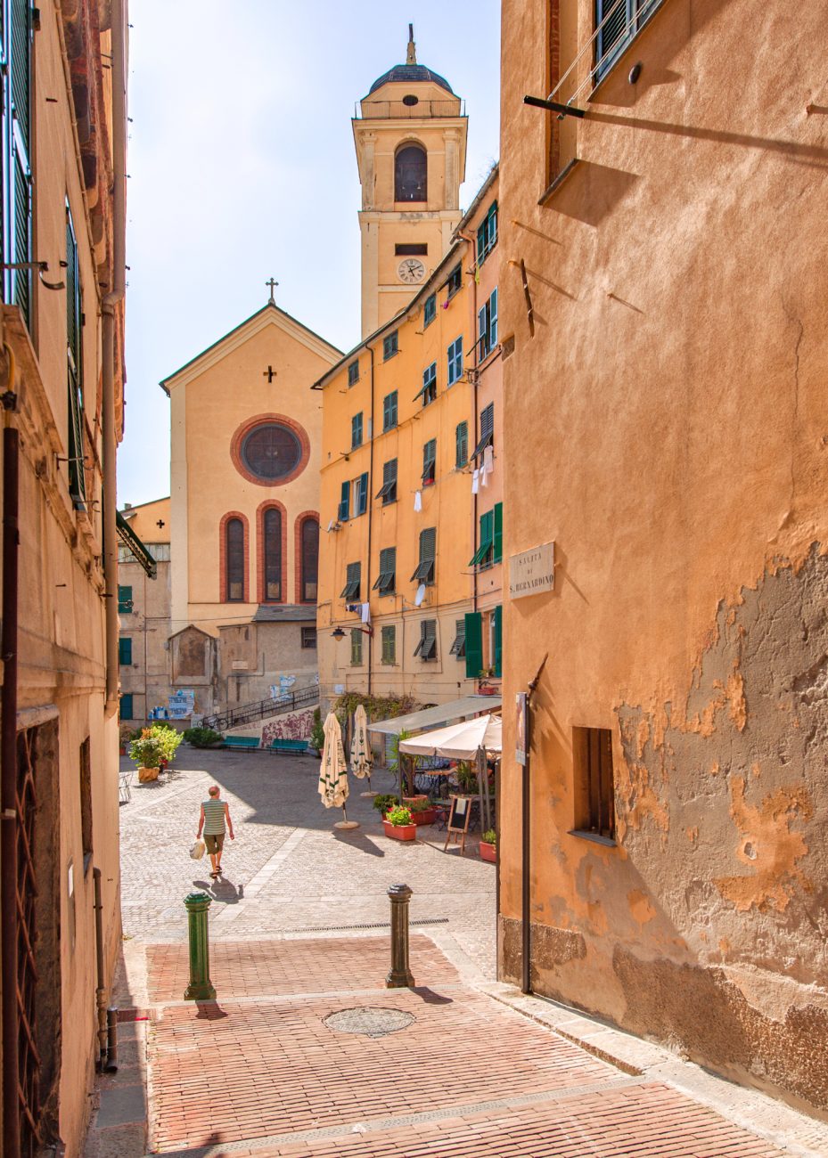 Carmine in historical centre in Genoa, Italy