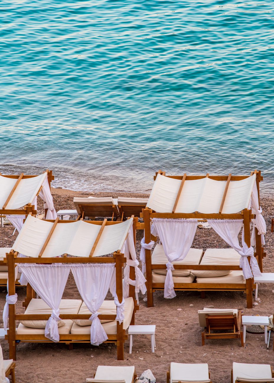 Banje Beach Dubrovnik and turquoise sea