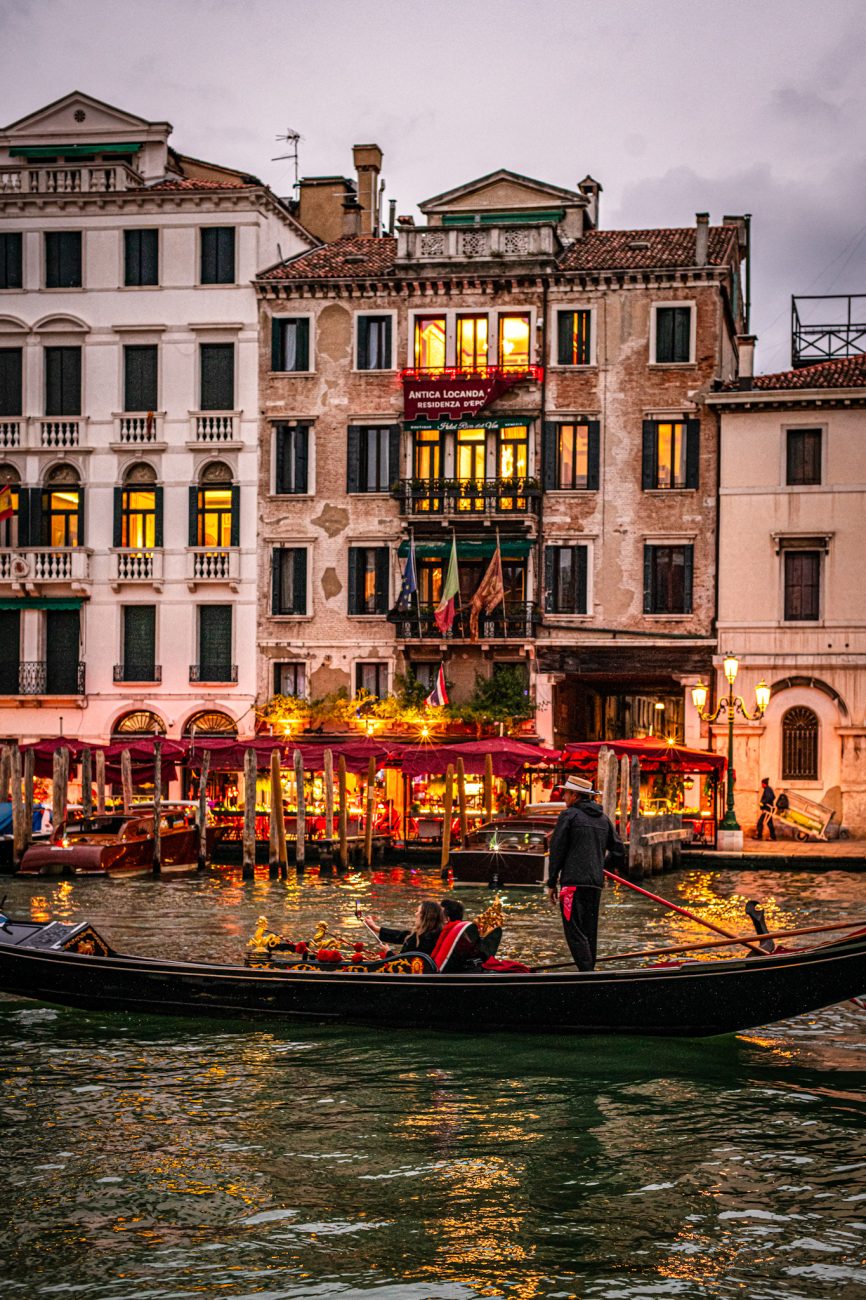 Seeing the sunset over Canal Grande is one of the best things to do in Venice