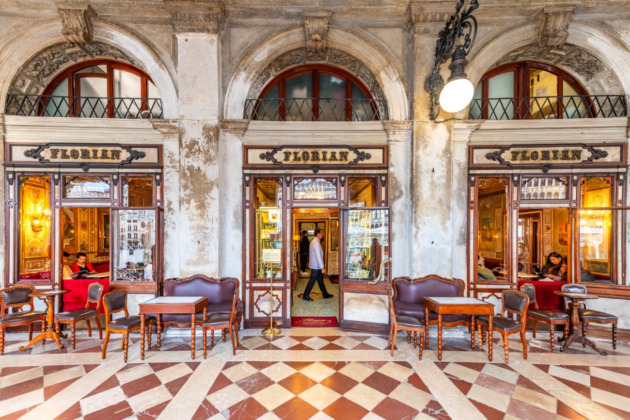 Caffe Florian on St. Mark's Square is a must-visit in Venice