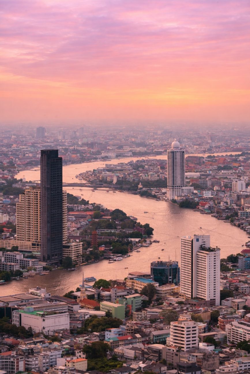 Mahanakhon Skywalk in Bangkok Thailand
