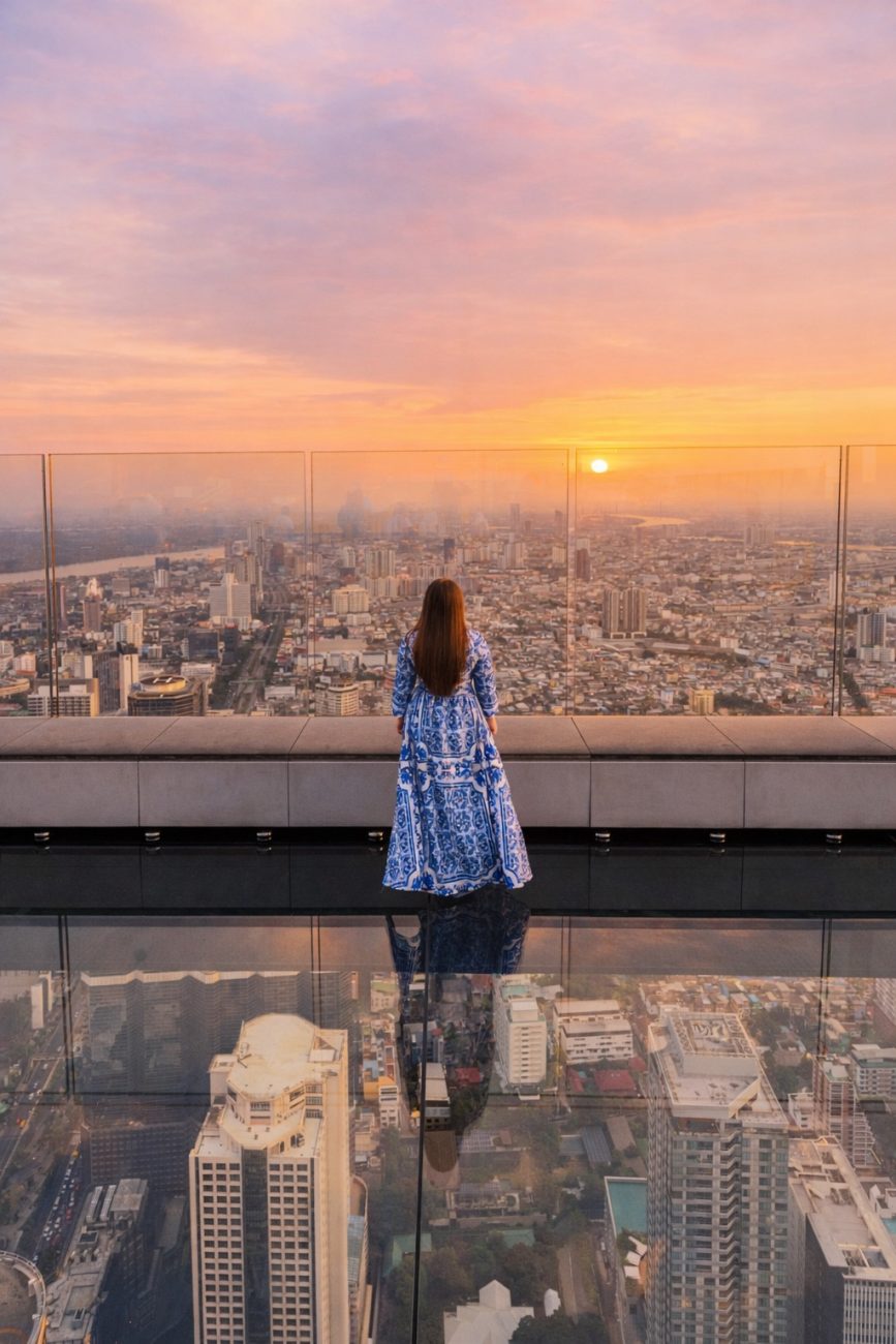 Mahanakhon Skywalk in Bangkok Thailand