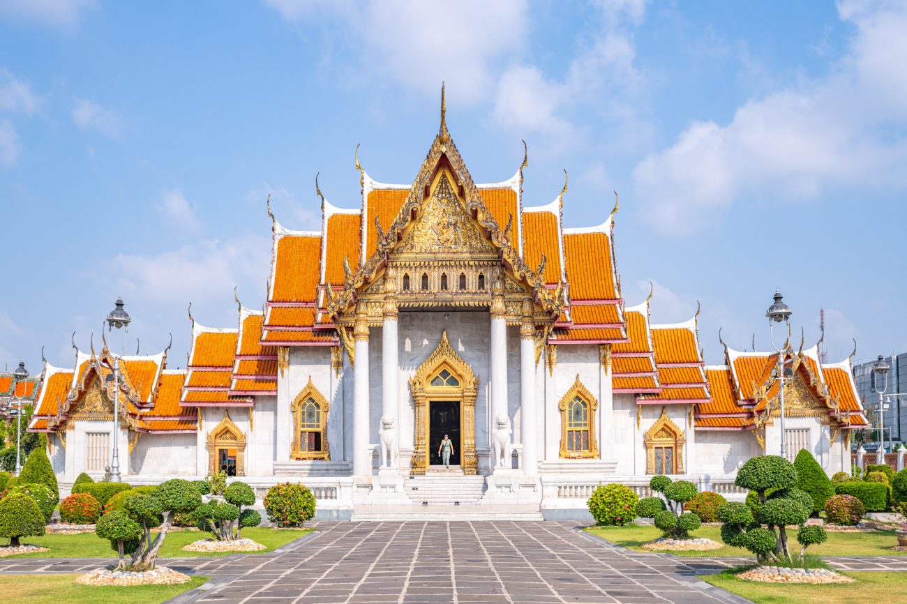 Wat Benchamabophit Dusitwanaram also known as a Marble Temple is one of the most beautiful temples in Bangkok