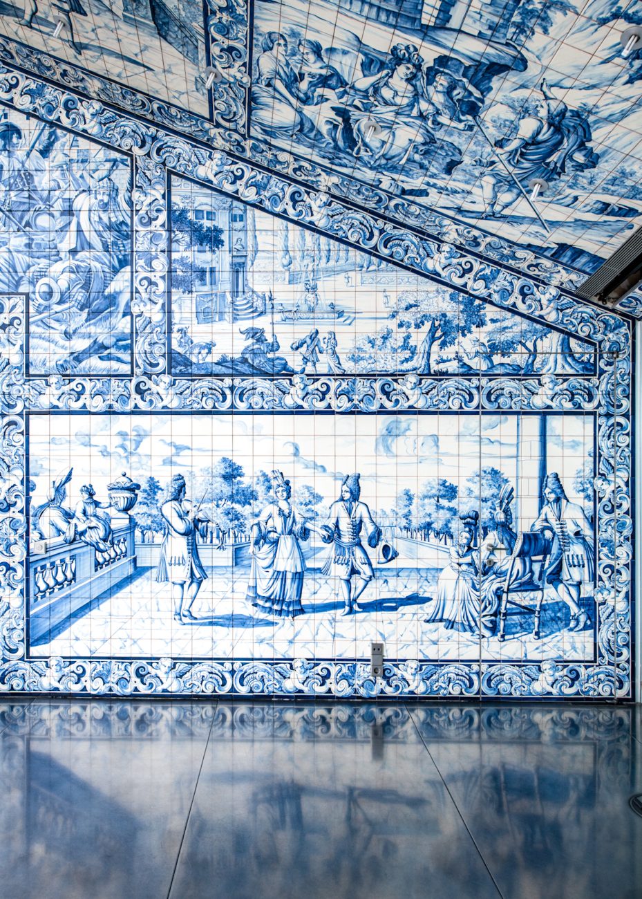 Azulejos at the casa do musica in Porto