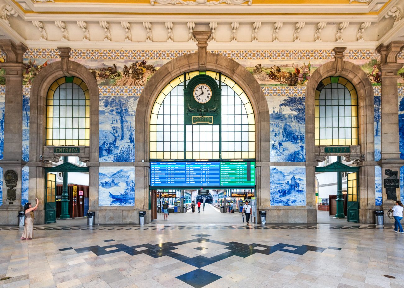 Sao Bento train station in Porto