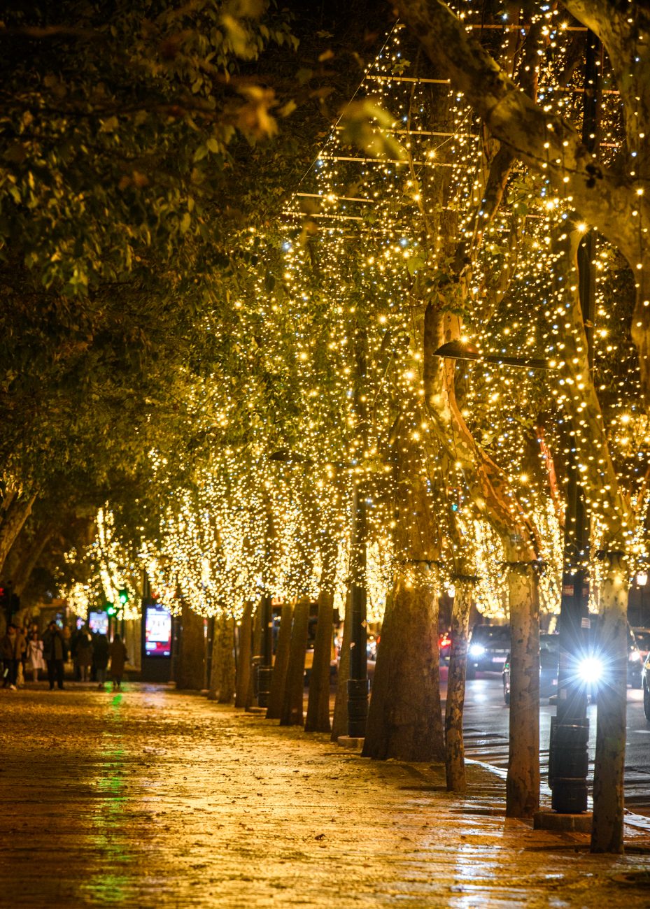 Holiday shopping in Avenida Liberdade Lisbon 