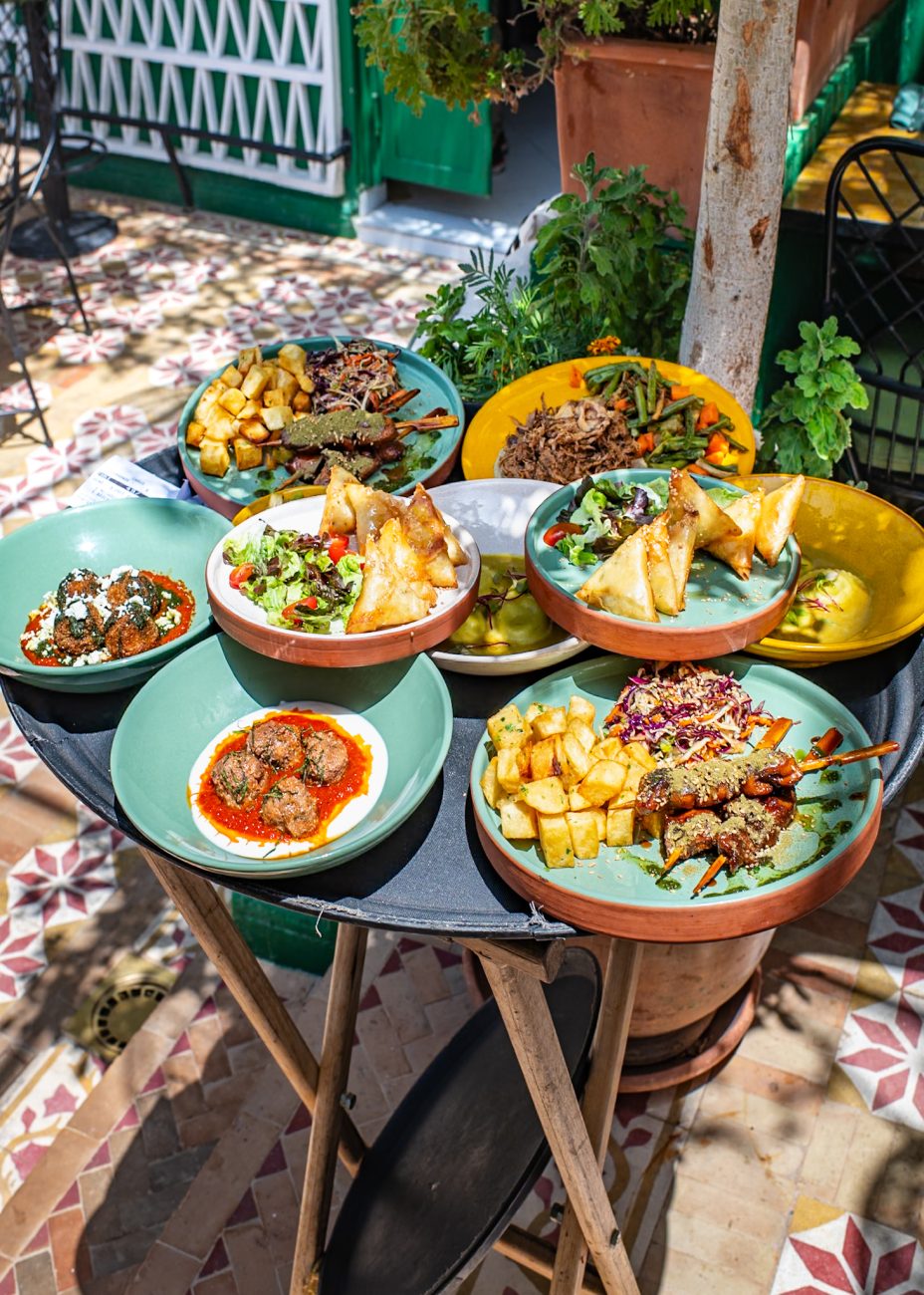 Modern Moroccan dishes at L’mida rooftop