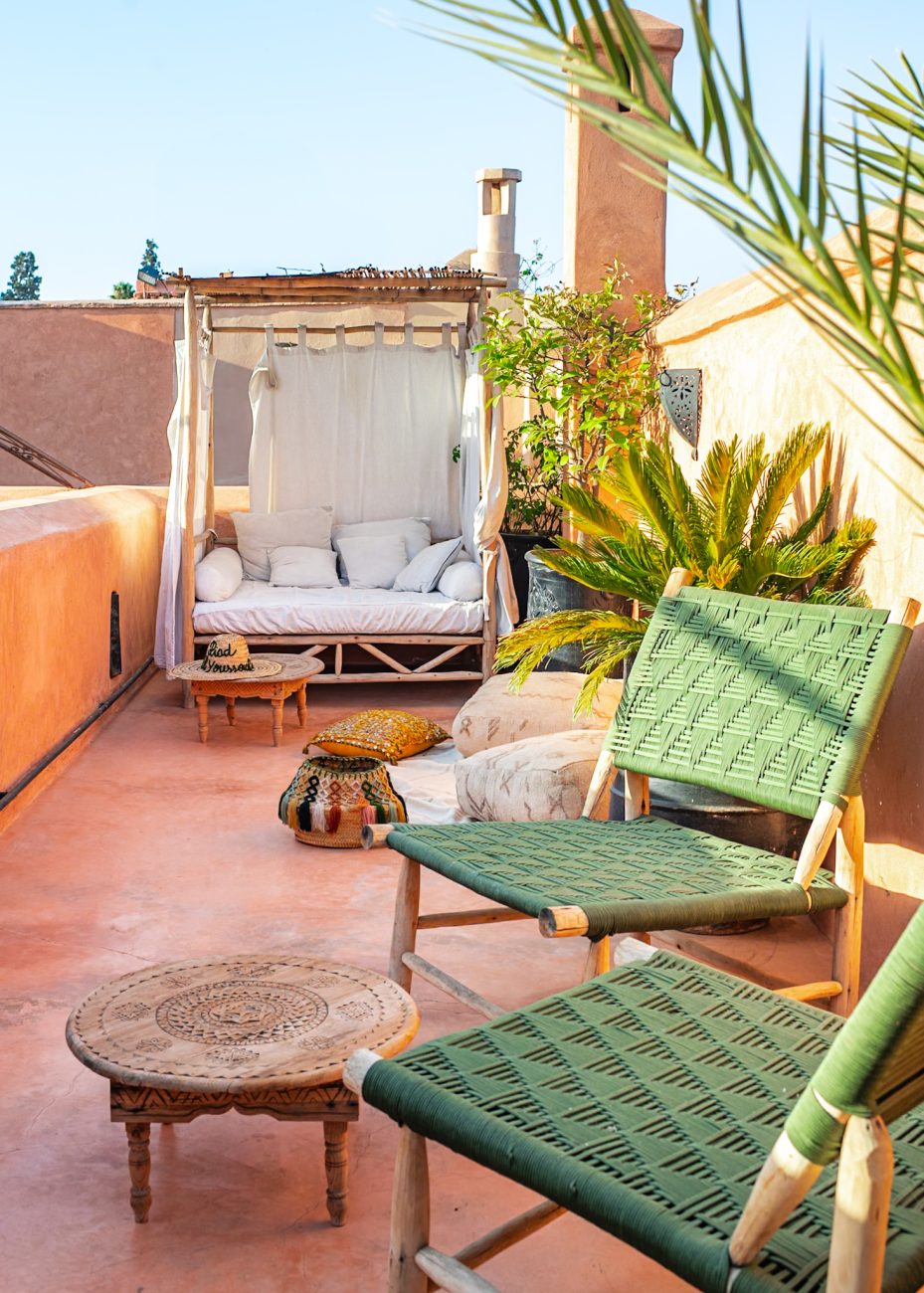 rooftops are the perfect place to escape busy souks and streets of Marrakesh