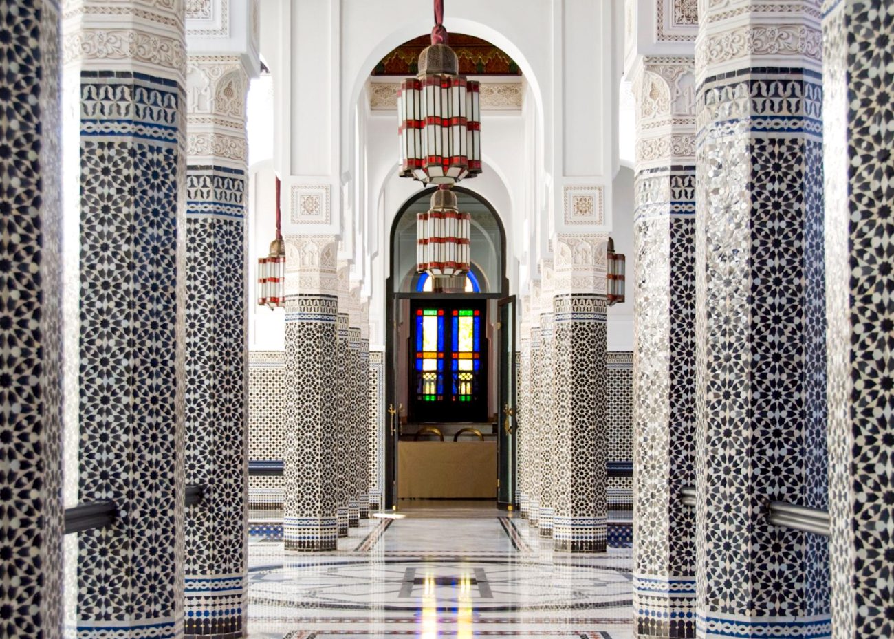 Beautiful design of La Mamounia in Marrakesh
