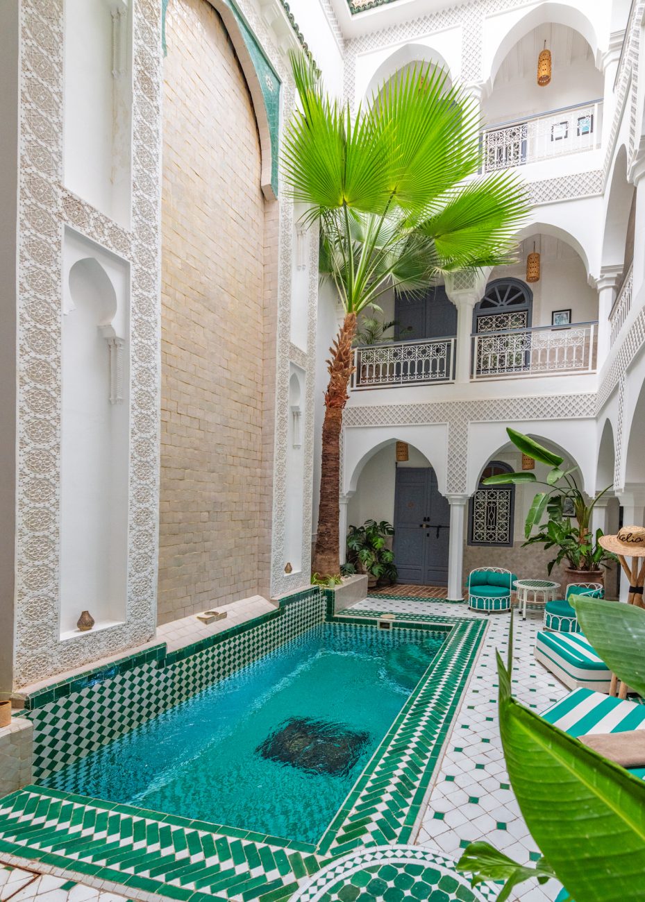 Nelia Riad and the plunge pool