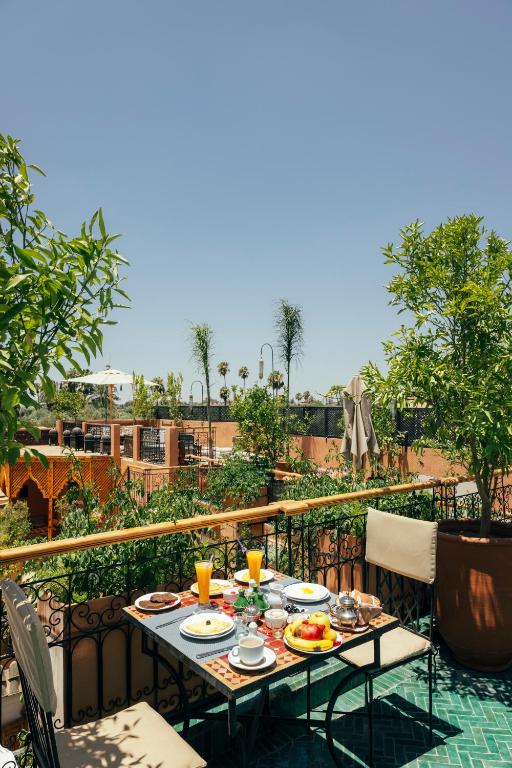 Breakfast at the Riad Anya & SPA in Marrakech