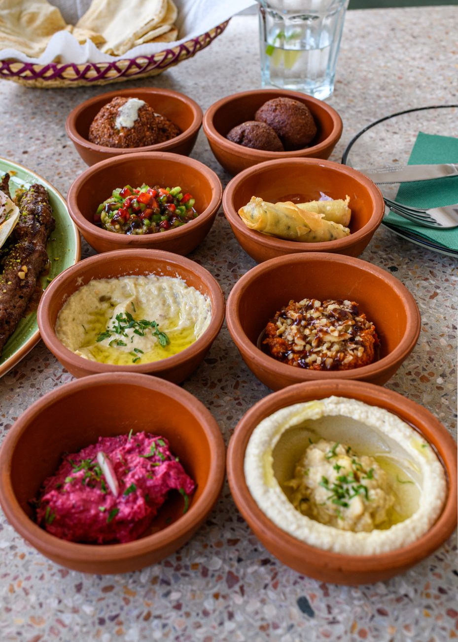 Meze Platter at the Ben Jamil (Lebanese) in Marrakech