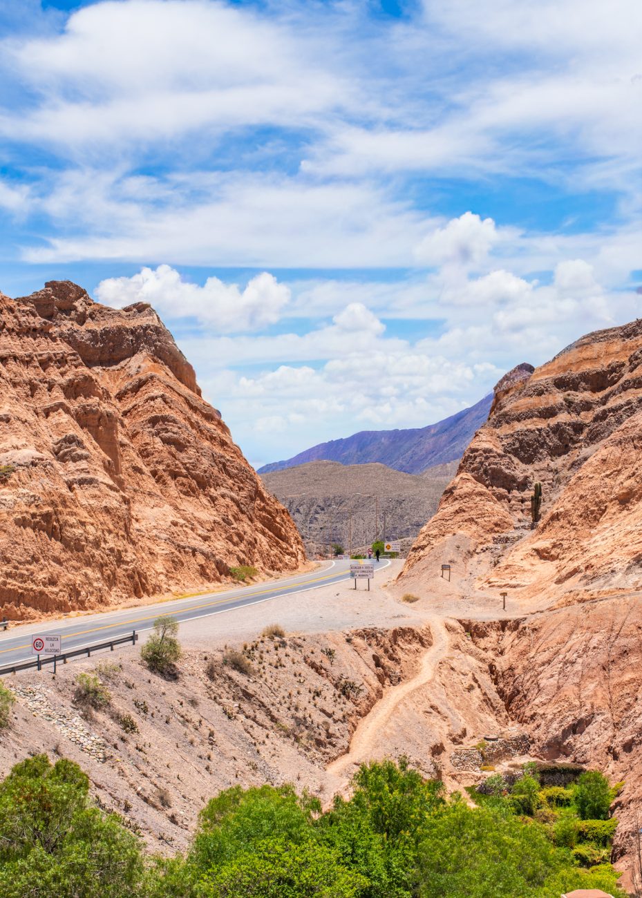 Picturesque roads in Jujuy, Argentina