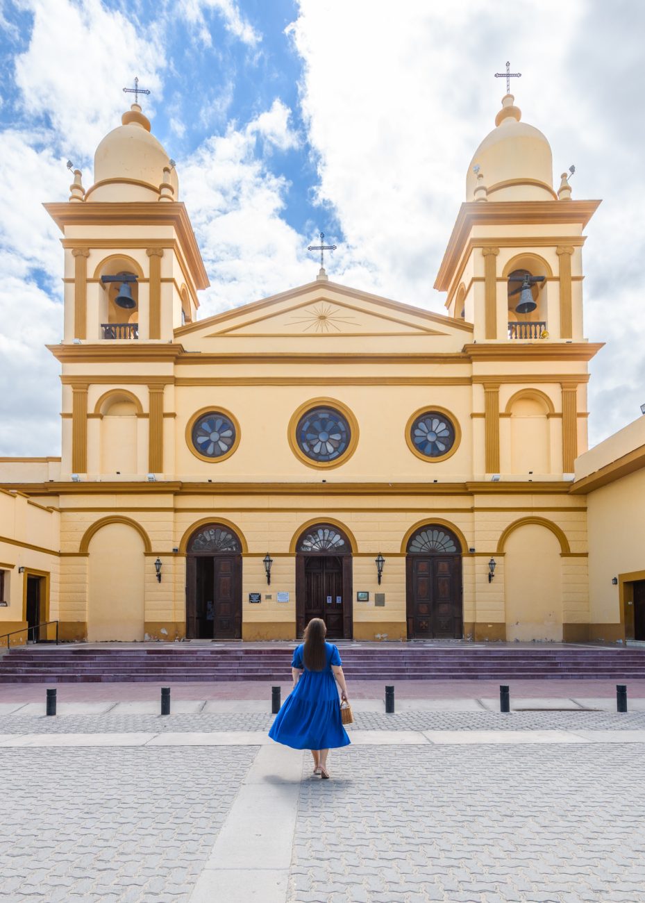 Cathedral Nuestra Señora del Rosario in Cafayate’s main square, Salta, Argentina