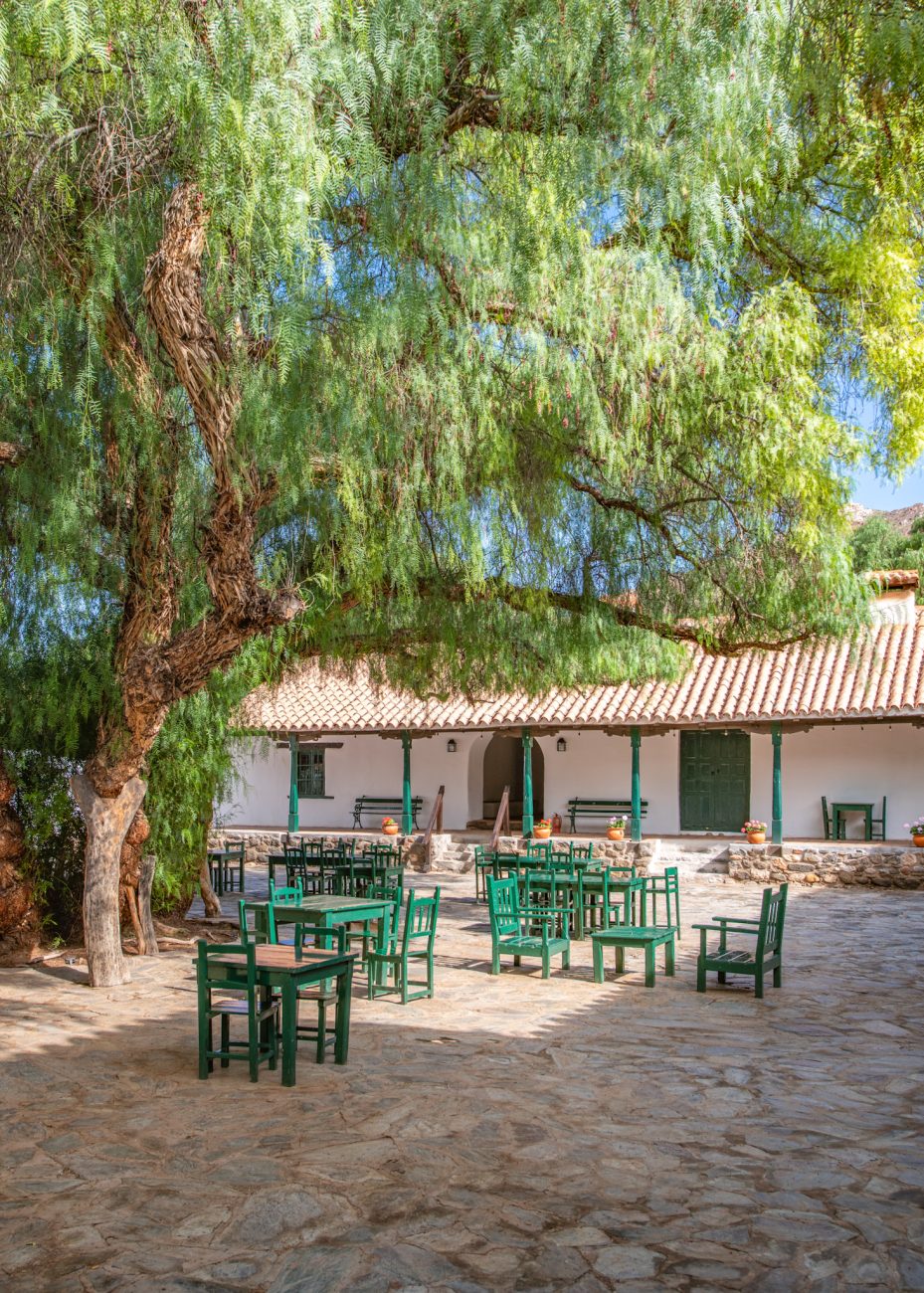 Scenic cobblestone streets of Cachi on a day trip from Cafayate, Argentina