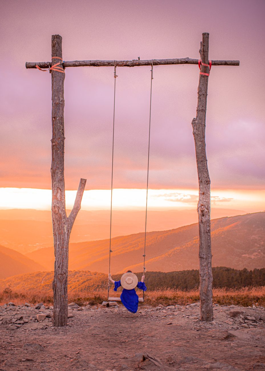 Trevim Swing viewpoint Serra da Lousã Portugal (before 2025 fire)
