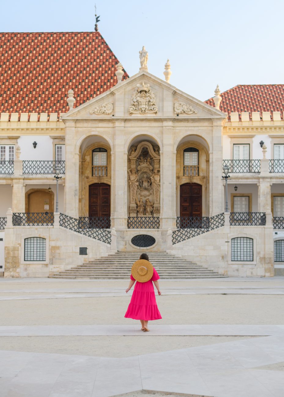 Main courtyard of the University of Coimbra Portugal