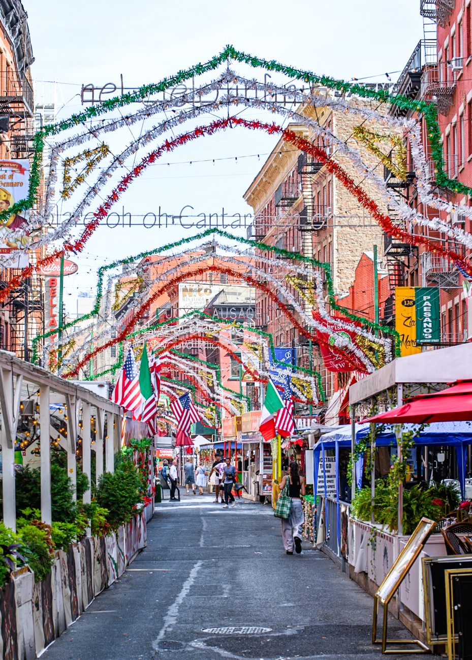 Street festival during the Feast of San Gennaro in Little Italy