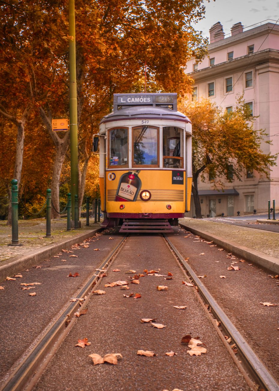 Peaceful fall day in Lisbon showing mild weather and relaxed sightseeing conditions