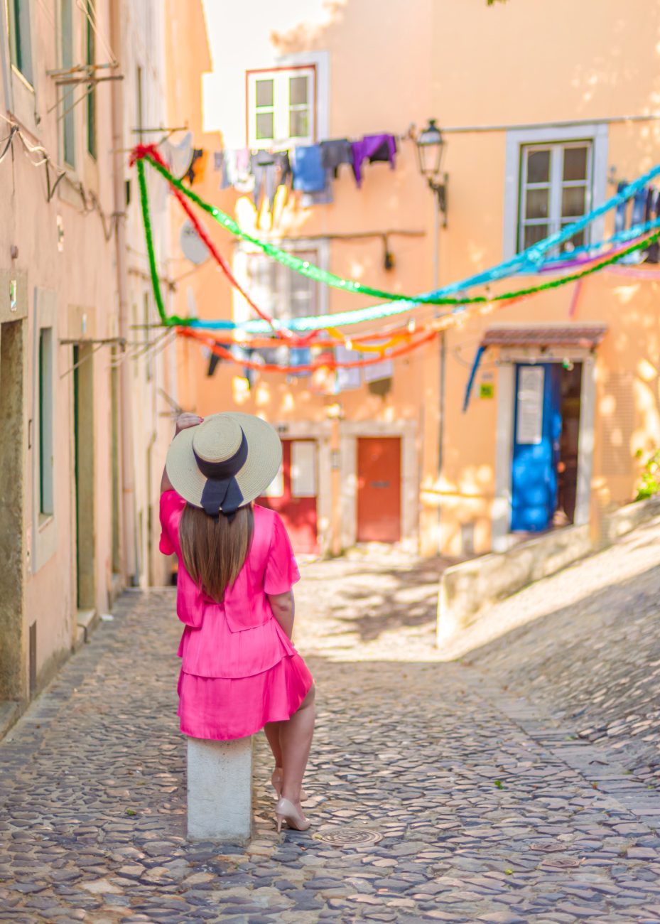 Sunny summer day in Lisbon, perfect for a walk in Mouraria