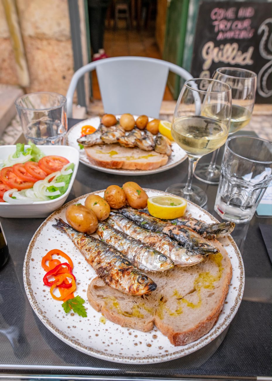 Sardines season in Lisbon, Portugal