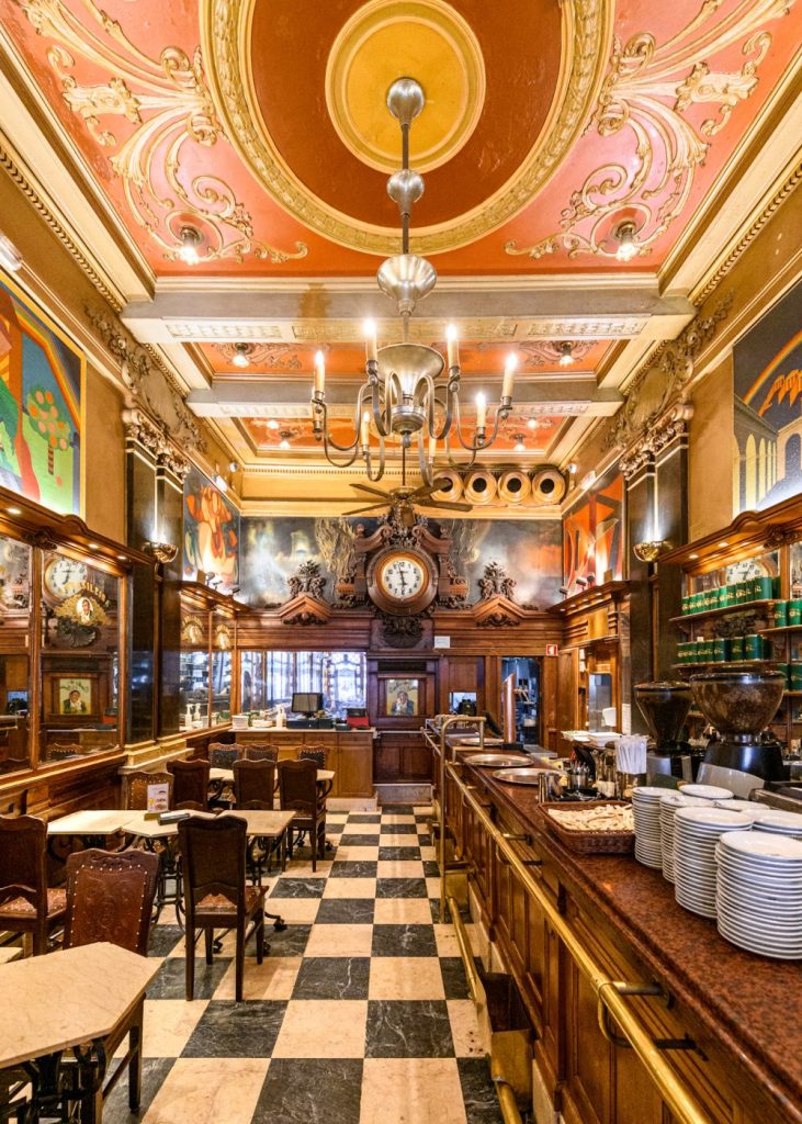 A Brasileira - one of the historical cafes in Lisbon
