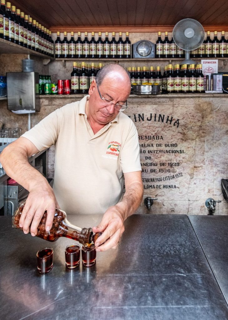 Other ways to travel through time in Lisbon A Ginjinha is a historical shop in Lisbon