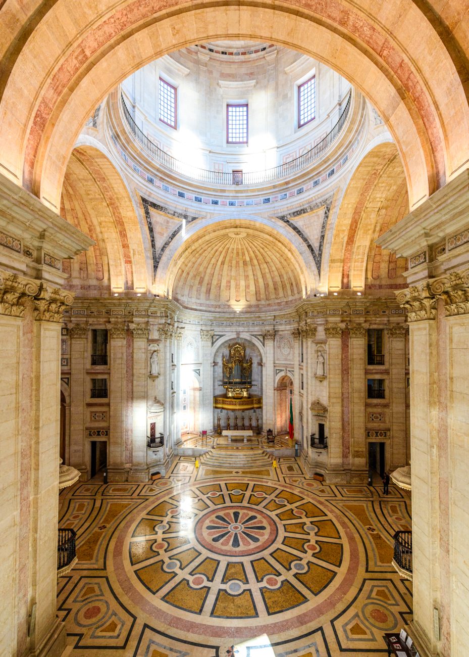 Interior of the National Pantheon in Alfama Lisbon