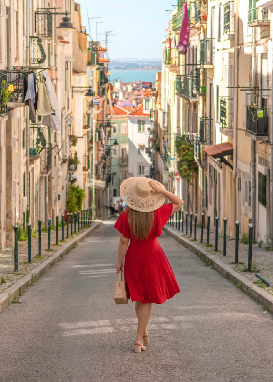 Calçada de Sant'Ana is a colorful street in Lisbon
