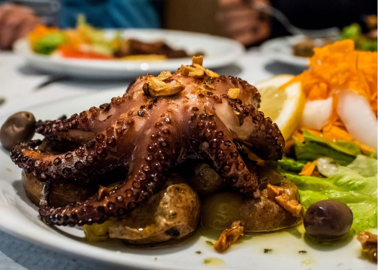 Seafood dish in Azenhas do Mar Portugal