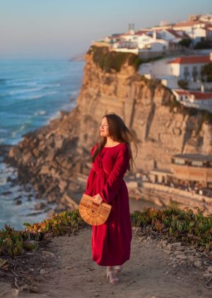 Cliffside view of Azenhas do Mar overlooking the Atlantic