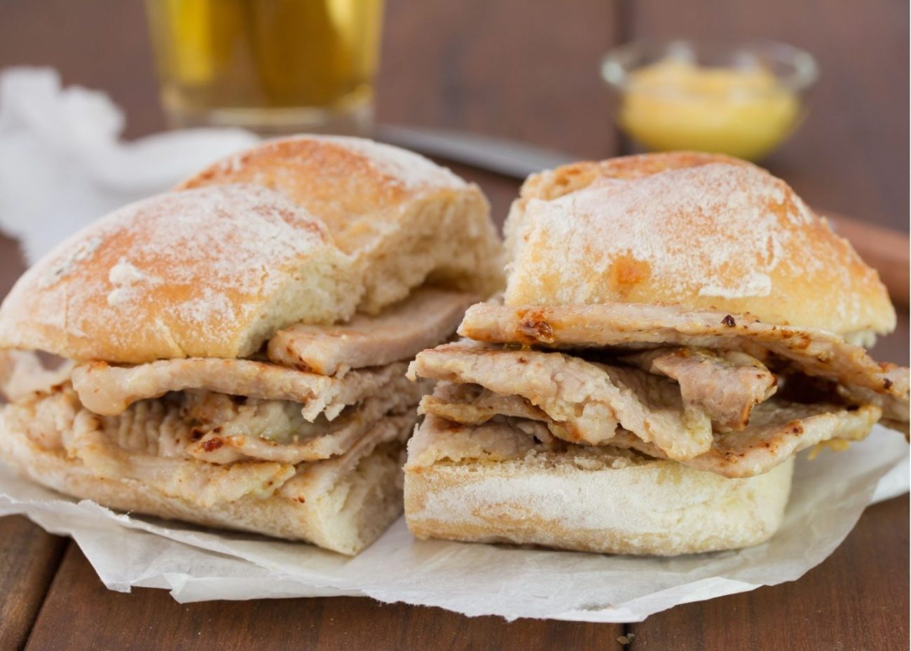 Bifana sandwich is a must try in Lisbon