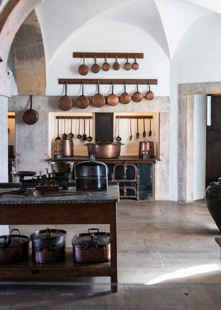 Interior rooms of Pena Palace in Sintra