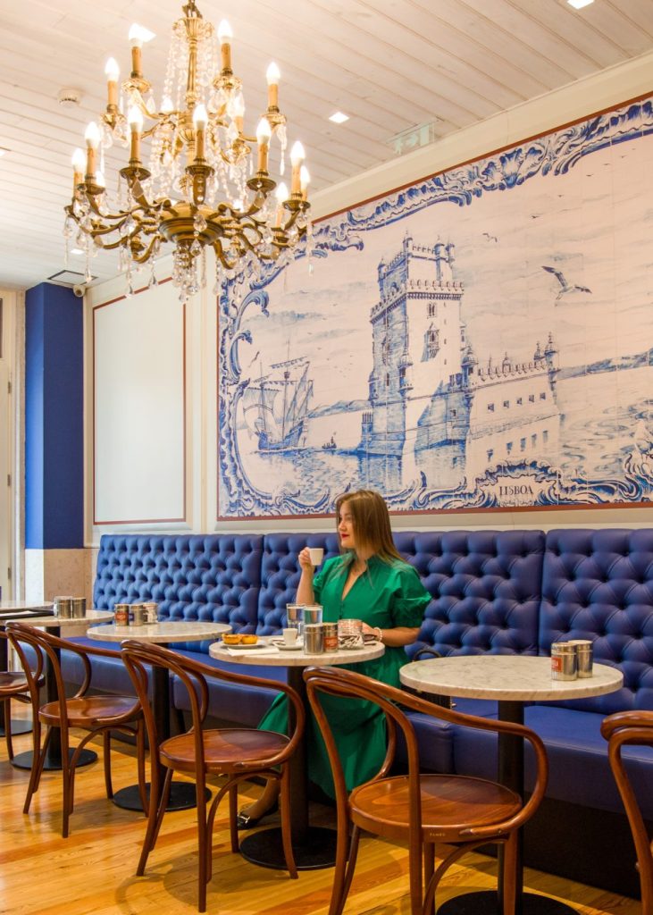 Fábrica da Nata on Rua Augusta features some amazing azulejos of Lisbon