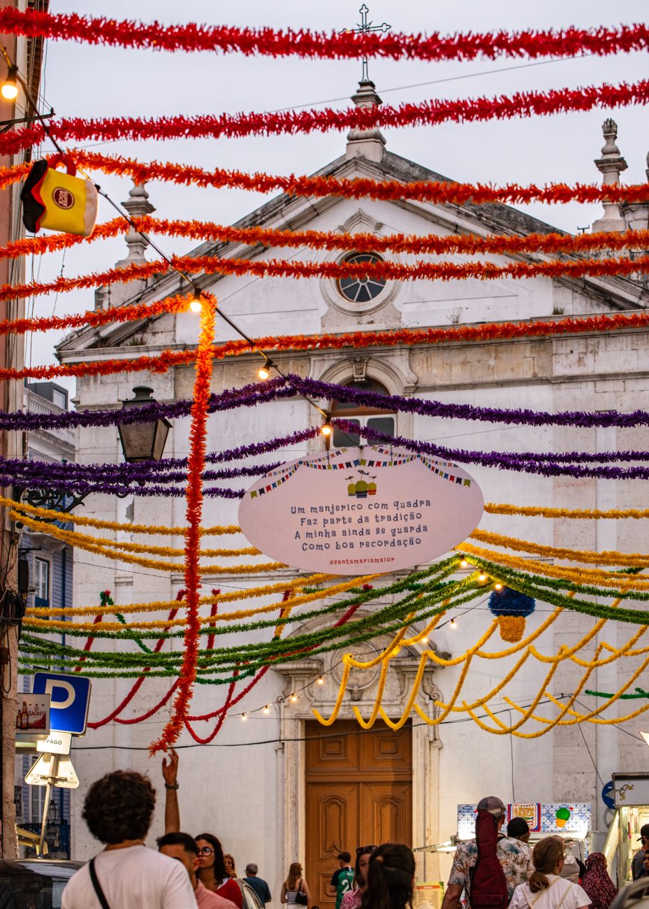 Santo Antonio decorations in Alfama Lisbon