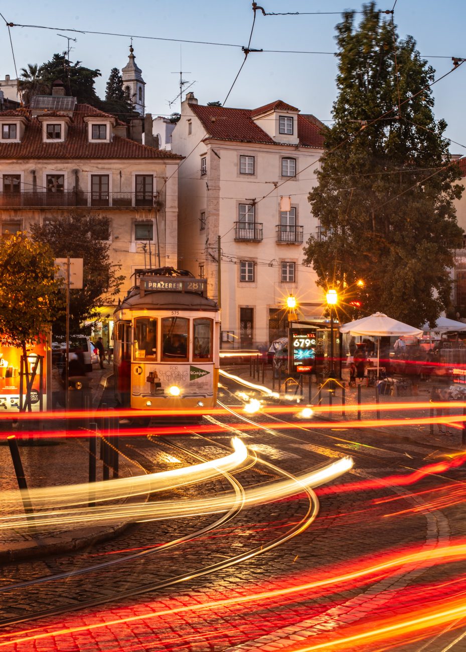 photos of Tram 28 in Lisbon