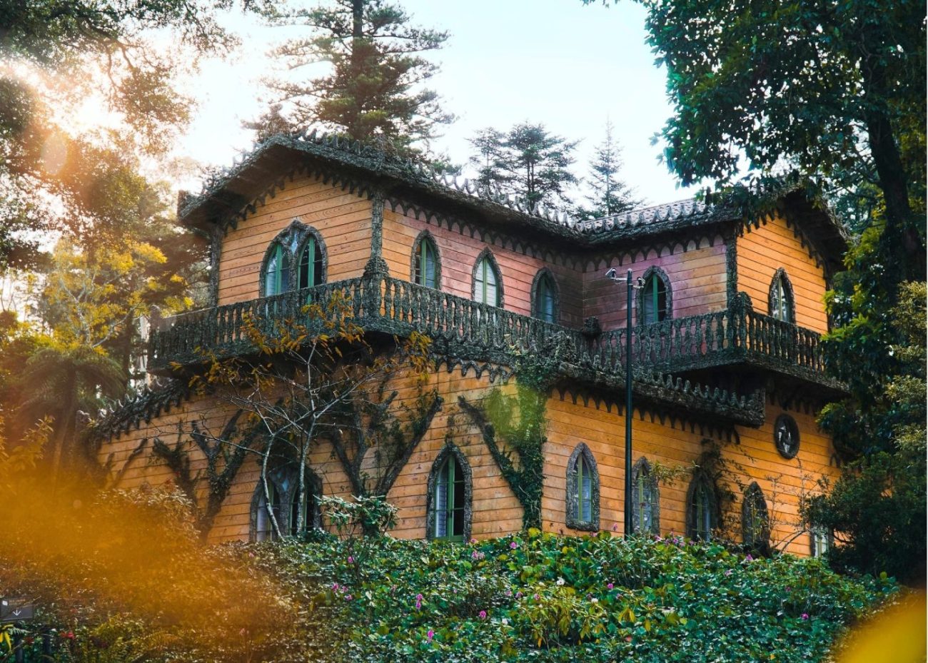 Chalet and Garden of the Countess of Edla in Pena Palace Garden in Sintra