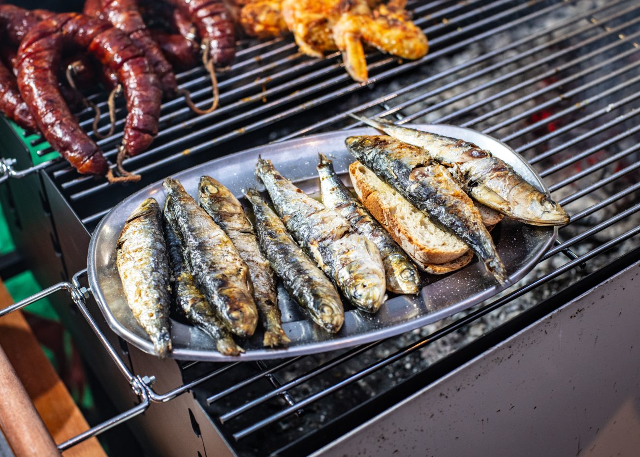 Sardine season during Santo Antonio in Alfama Lisbon