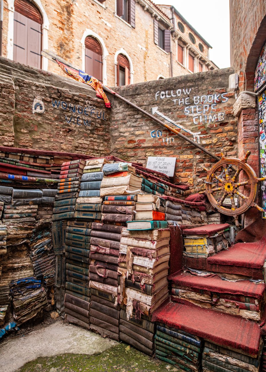 Libreria Acqua Alta one of the most unique Venice Instagram spots