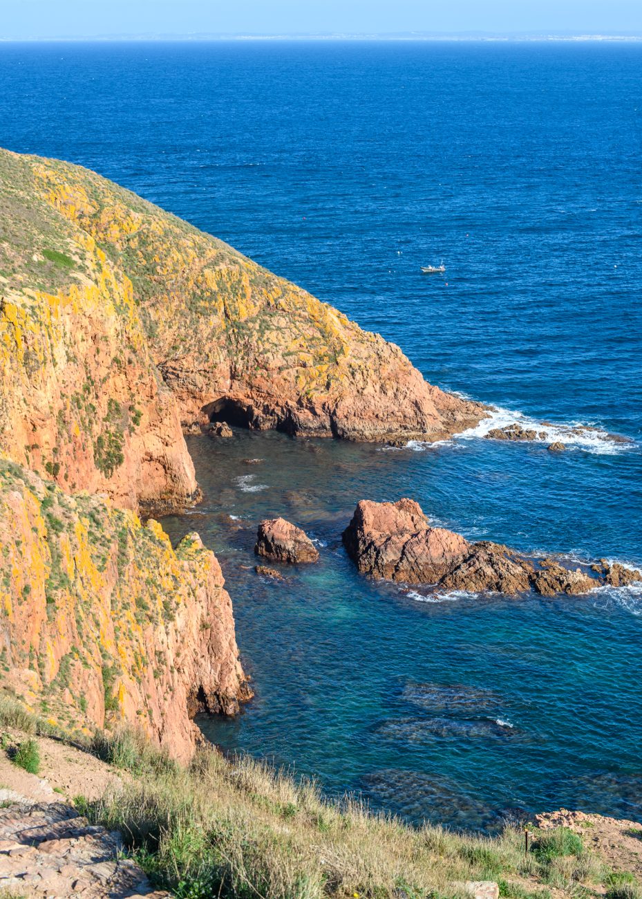 Dramatic cliffs on Berlenga Grande Island, Portugal