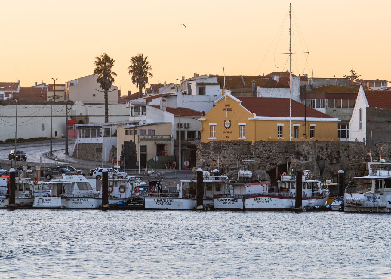 View of Peniche coastline from the Berlengas Islands