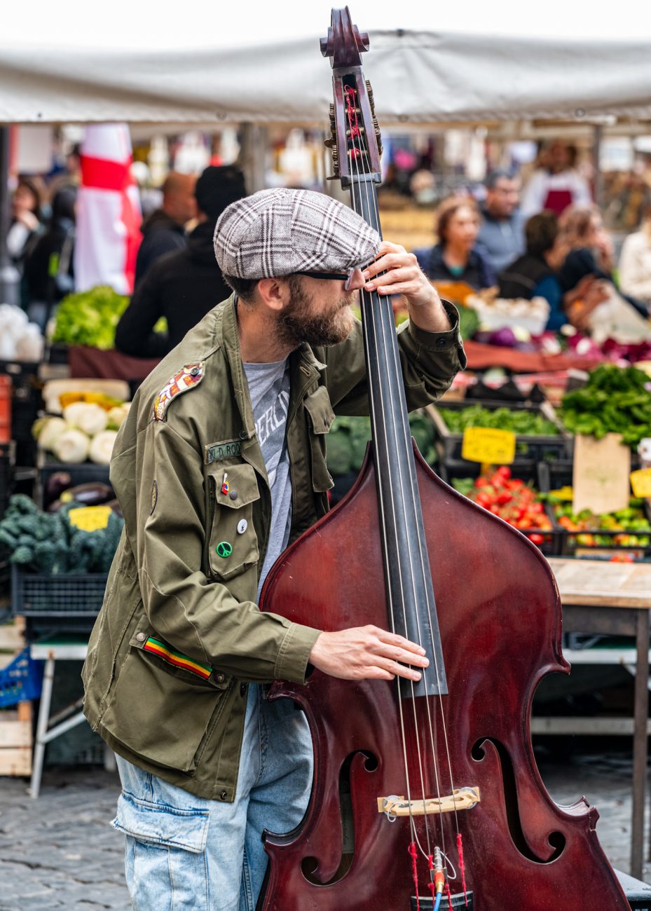 Campo de’ Fiori market, a lively local spot in Rome