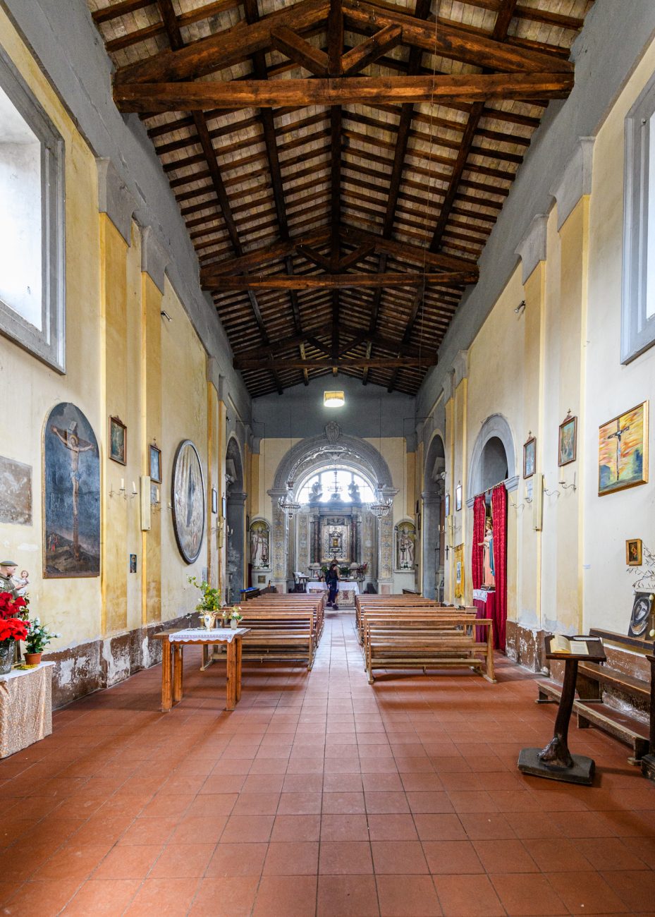 Off the beaten path travel destination Calcata Vecchia near Rome Italy