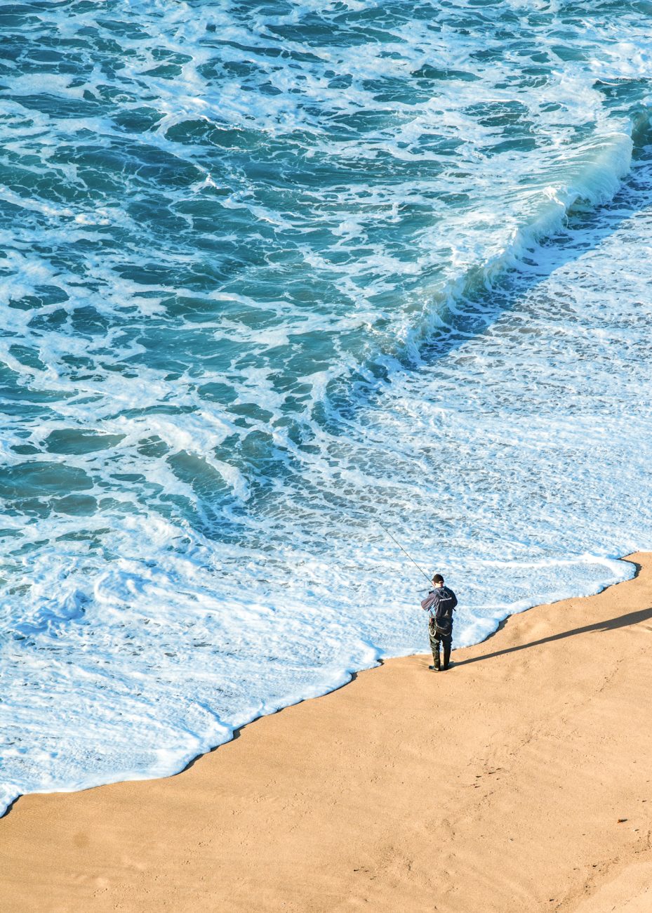 Wave watching in Nazare