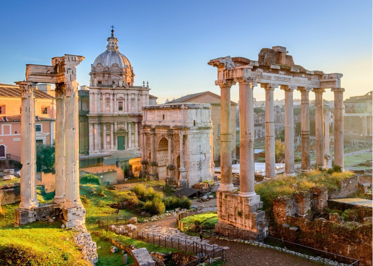 Roman Forum ruins Rome archaeological site view