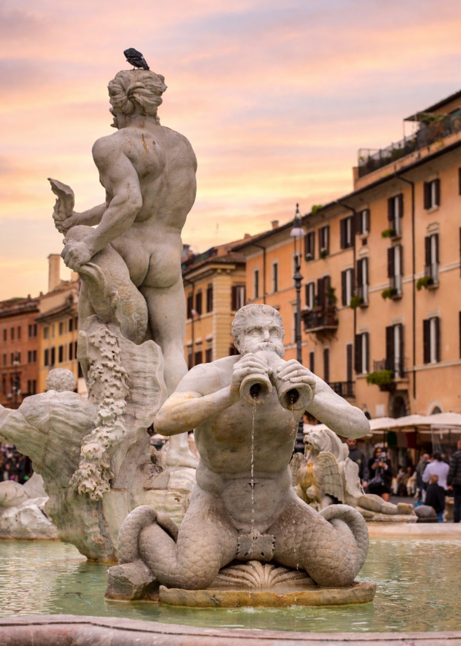 Piazza Navona in Rome, one of the most beautiful squares
