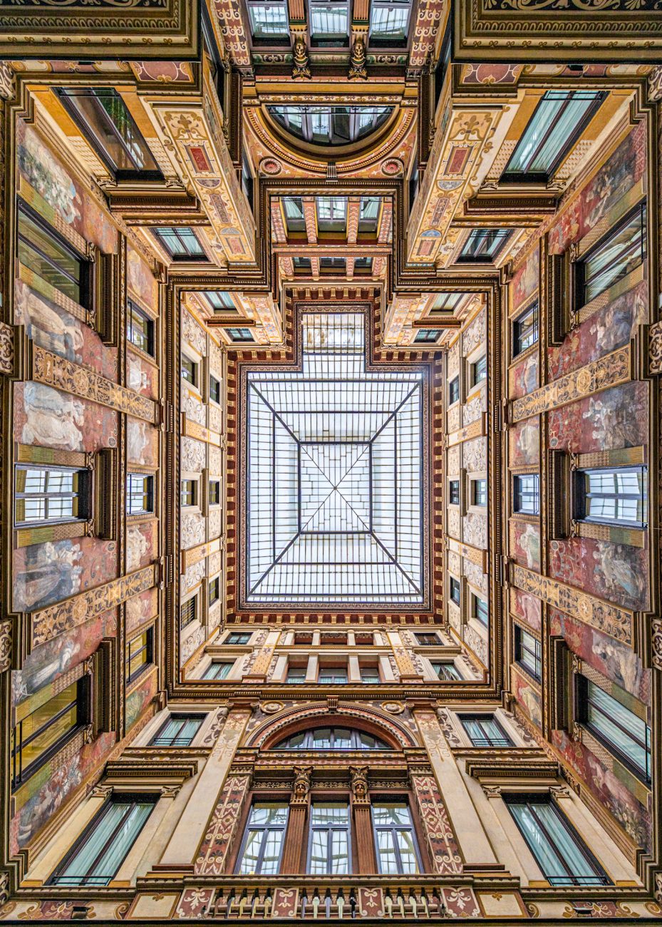 Galleria Sciarra, an Art Nouveau courtyard in Rome