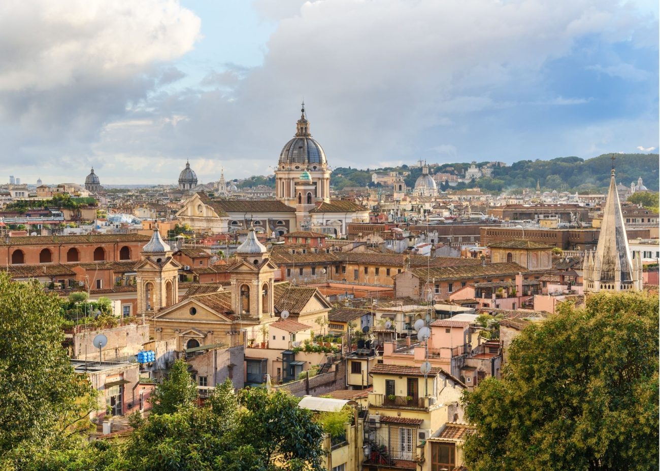 View over Rome’s historic center