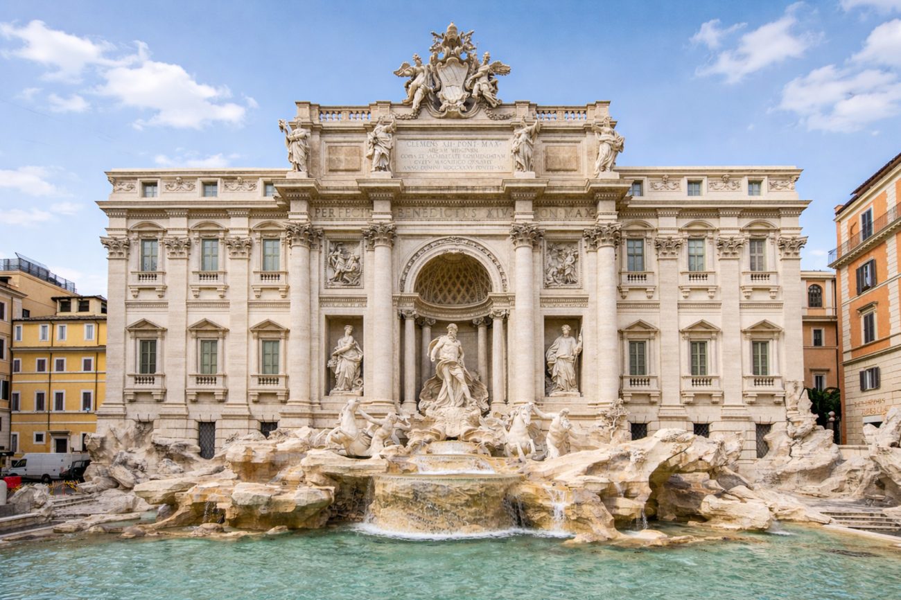 Trevi Fountain Rome early morning crowd travel guide